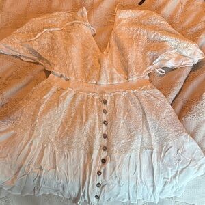 Elegant White Lace Women's Romper
